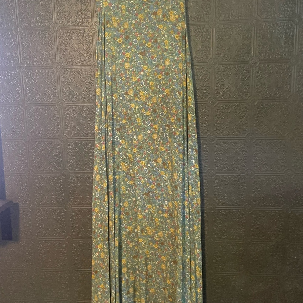 New Natural Life XL Maxi Skirt Side Slit Gorgeous